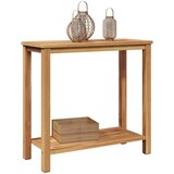  Konzolna stolica Smeđa 80 x 35 x 75 cm Čvrsto teak drvo | shoptok.hr