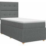  Boxspring krevet s madracem Tamnosiva 100 x 200 cm Tkanina | shoptok.hr