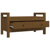  Klop za predsobo medeno rjava 80x40x43 cm trdna borovina, (20766928) | Shoptok.si