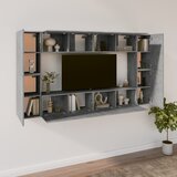  8-dijelni set TV ormarića siva boja betona konstruirano drvo | shoptok.hr