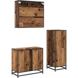 vidaXL Set namještaja za kupaonicu 3 pcs Staro drvo 35 x 37.5 x 100 cm | shoptok.hr