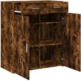  Komoda boja dimljenog hrasta 80x42,5x93 cm konstruirano drvo | shoptok.hr