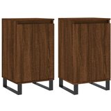  Komode 2 kom smeđa boja hrasta 40x35x70 cm konstruirano drvo | shoptok.hr