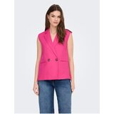 Only Dark pink women's linen vest Caro - Ladies Cene