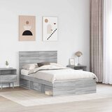  Konstrukcija postelje z vzglavjem Siva Sonoma 120 x 200 cm, (5000104297) | Shoptok.si