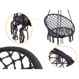  Ljuljačka s naslonom gnijezdo 80cm crna | shoptok.hr