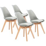  Trpezarijske stolice set 4 kom Filipo light grey | ePonuda.com