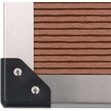 vidaXL Podstavek za zunanji tuš WPC nerjaveče jeklo 80x62 cm rjava | Shoptok.si