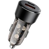 Acefast B12 Autopunjač s dualnim portom (USB - A + USB - C, 60W) - Crna KP36773 Cene
