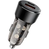 B12 Autopunjač s dualnim portom (USB - A + USB - C, 60W) - Crna KP36773
