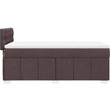  Box spring postelja z vzmetnico temno rjava 90x200 cm blago, (21310952) | Shoptok.si