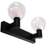  Kupatilsko zidno svetlo POLA 2xG9/5W/230V IP44 crno/prozirno | Eponuda.com