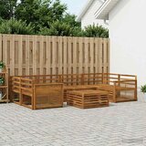  Set vanjskih sofa 7 kom. Prirodna Čvrsto drvo akacije | shoptok.hr
