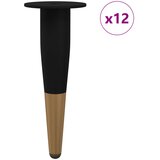  Noge namještaja 12 pcs Crna i zlatna Ø 40 x 98 mm Željezo | Eponuda.com