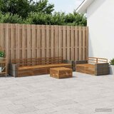  Set vanjskih sofa 7 kom. Prirodna Čvrsto drvo akacije | shoptok.hr
