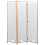 Sobna pregrada s 3 panela od tkanine 120 x 170 x 4 cm krem | shoptok.hr