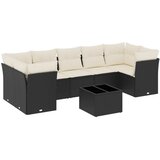  8-dijelni set vrtnih sofa od poliratana s jastucima crni | shoptok.hr