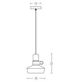  Zambelis 1990 - Luster na kablu 1xE27/40W/230V hrast/crna | Eponuda.com