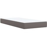  s oprugama i madracem sivi 80 x 200 cm od umjetne kože | shoptok.hr