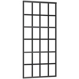 vidaXL Klizna vrata s priborom 90 x 205 cm od ESG stakla i aluminija | shoptok.hr