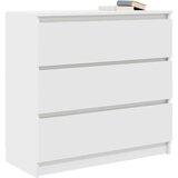  Komoda bela 80x35x76 cm inženirski les | Shoptok.si