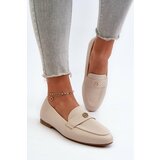 Kesi Women's flat-heeled loafers Beige Sylvaine Cene