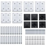 Set panela za ogradu WPC 872 x 105 cm crni | shoptok.hr