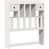  Krevet s regalom za knjige bez madraca bijeli 90x190cm borovina | shoptok.hr