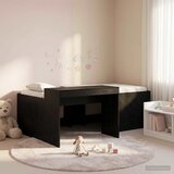  Krevet za djecu s visokim okvirom i stolom Crna 98.5 x 200 cm | shoptok.hr