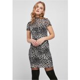 UC Curvy Ladies Mesh Double Layer Dress snowleo | Shoptok.si