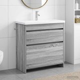  Set namještaja za kupaonicu Siva Sonoma 81 x 40 x 84,5 cm | shoptok.hr