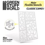 Green Stuff World flexible stencils - classic camo 1 cene