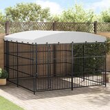 Vanjski kavez za pse s krovom 300 x 300 x 210 cm | shoptok.hr