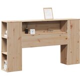 Maison Chic Posteljno vzglavje - Vzglavna omarica - Nočna omarica s predelki 140 cm trdna borovina, (21707380) | Shoptok.si