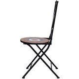 In 3-dijelni bistro set s keramičkim pločicama boja cigle i bijeli | shoptok.hr