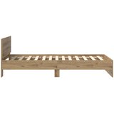  Krevetna konstrukcija s LED svjetlom Hrast artisan 80 x 200 cm | Shoptok.si