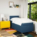  Krevet s oprugama i madracem plavi 90 x 200 cm od tkanine | shoptok.hr