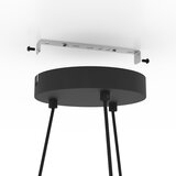 Eglo Edale viseća lampa 6xE27, Ø70 cm, crna/drvo/cappuccino, 43781 | shoptok.hr