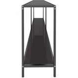  Konzolni stol crni 220 x 35 x 75,5 cm od kaljenog stakla | shoptok.hr