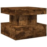 vidaXL Ormarić za uzglavlje LED boja dimljenog hrasta 50x50x40 cm | shoptok.hr