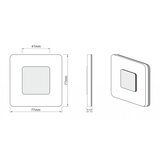  LDST SW-01-B-BC8 - Osvetljenje za stepenište SWIFT 8xLED/1,2W/230V | Eponuda.com