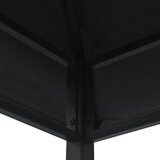 Nadstrešnica za roštilj 240 x 150 x 255 cm antracit čelična | shoptok.hr