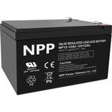 NPP NP12V-12Ah, AGM BATTERY, C20=12AH, T2, 151x98x95x100, 3,3KG, BLACK | ePonuda.com