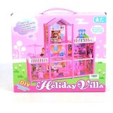 Magic Toys Holiday Villa Sestavite sami Pink hišica za lutke igralni komplet | Shoptok.si
