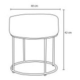 Atelier Del Sofa tabure moon steel gabbana 02 | ePonuda.com