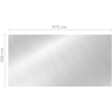  Pokrov za bazen srebrni 975 x 488 cm PE | Eponuda.ba