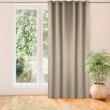  Curtain CARMENA color beige style classic silver silver metal eyelets braid 140x300 HOMEDE | shoptok.hr