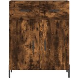  Visoka komoda dimljeni hrast 69 5x34x180 cm konstruiranog drva | shoptok.hr