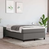  Box spring postelja z vzmetnico temno siva 120x200 cm blago, (20790527) Cene