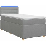  Boxspring krevet s madracem Svjetlosiva 90 x 190 cm Tkanina - Svjetlosiva 90 x 190 cm Dizajn linija | shoptok.hr